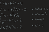 The Linear Algebra View of Least-Squares Regression: Supplements for the Novice Reader