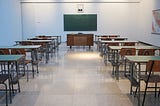 An empty classroom