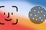 Face ID icon and Touch ID fingerprint icon