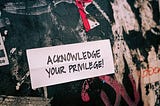 Check your privilege in social reimagining