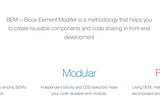 CSS 방법론 (1) — BEM (Block Element Modifier)
