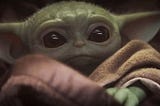 A photo of baby yoda