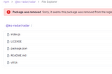 Malware Analysis on “@ks-radar/radar/” NPM package