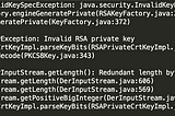 How to resolve RSA private key failed to load from pkcs12