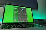 An image of my Macbook Air showing its specs