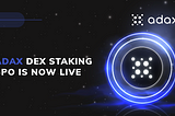 ADAX announces the launch of their SPO to help grow TVL on the DEX