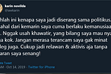 Apa yang ditakutkan dari Awkarin?