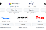 Streaming services prices