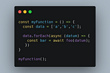 async-await in forEach Javascript