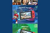 Failing Forward: The Nintendo Switch 3D landing page