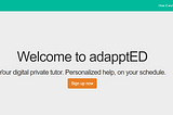 adapptED: set up and manage a parent account