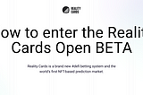 How to enter the Reality Cards Polygon BETA