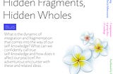poster of Hidden Fragments, Hidden Wholes
