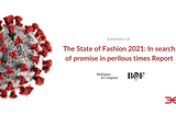 6 Takeaways From The The State of Fashion 2021 Report: Finding Promise in Perilous Times For Denim…