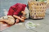 卖青菜的老奶奶