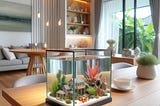 Aquarium Elegance Artistic Accent for the Family Dining Table