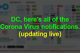 Developing: Hey DC, here’s everything that’s going on with the Corona Virus