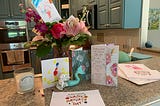 Mother’s Day art and flowers