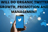 Twitter promotion and Management