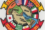 A colorful jacket patch worn by one of the US units monitoring seaborne commerce entering the Middle East during Operation Desert Shield (J. David Rogers)