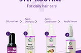 4 Step Routine for daily Hair Care