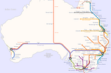 The ease of two equidistant commutes on either side of Australia