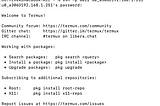 Termux Install SSH Server