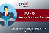 SAP SD Interview Question and Answers for Beginners
