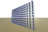 Draft for a concept of modular wind generator.