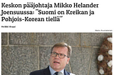 Miksi suutuitte Keskon Helanderin puheista?