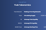 YLAB NETWORK TOKENOMICS