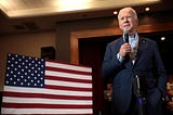 Former Vice President of the United States Joe Biden speaking with supporters at a community event in Henderson, Nevada.