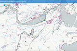 Screencap of Trailmap showing trails in Boston