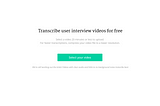 Transcribe User Research Videos For Free with OneResearch.io