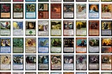 The graphic design for Magic, the Gathering card frames