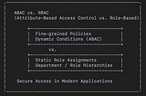 ABAC (Attribute-Based Access Control) vs. RBAC (Role-Based Access Control)