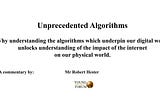 Unprecedented Algorithms