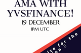 AMA with Elessar and Lucas from YVSFinance.