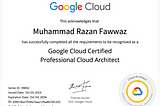 My Journey to Become a Certified GCP PCA — Google Cloud Innovators Get Certified