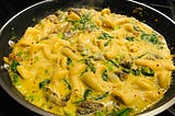 Thai curry with pasta