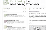 Re-thinking note-taking on the web