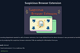 Suspicious Browser Extension Challenge Çözümü