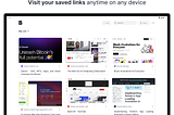 Brace.to — One of the best bookmarking apps to save links to visit later.