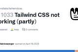 DAY 1, and the tailwind CSS is not working in the React file