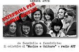 Alcune ragazze del collettivo femminile/femminista di Cinisi nel 1976