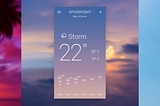 Sky-inspired Weather App Concept