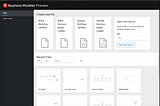 Business Modeler Desktop Preview Released