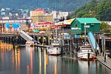 Juneau Harbor shoreline