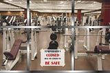 Gym temporarily closed due to COVID-19 lockdowns