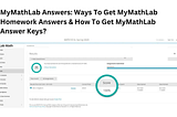 MyMathLab Answers